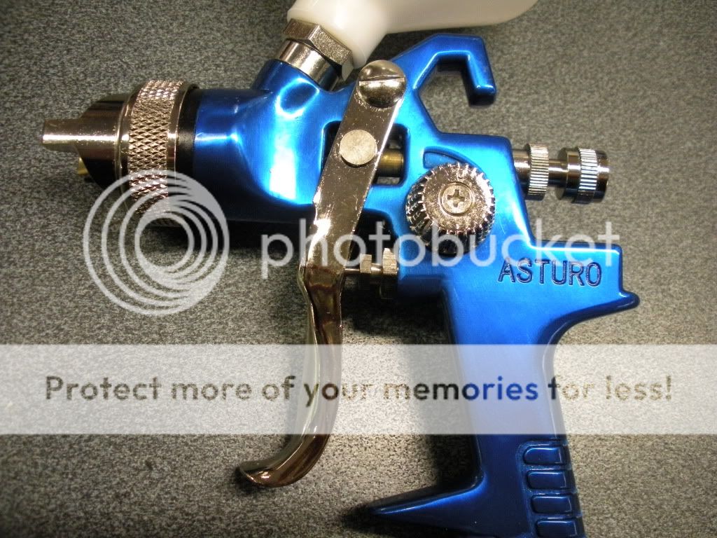 Aerografo Professionale Asturo HVLP H-827 - Pistola Verniciatura 600cc Con Ugello 2.5mm