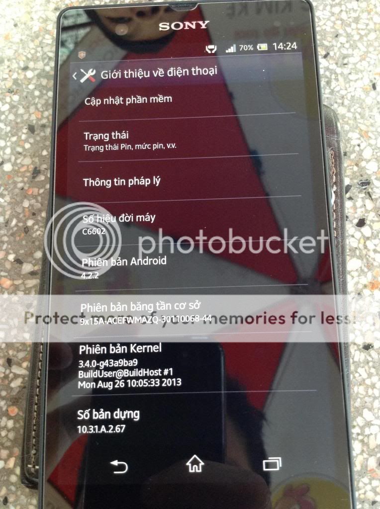 Thủ Đức - Quận 9. Cần bán Sony Xperia Z chính hãng TGĐ hoặc giao lưu iPhone 5 - 8